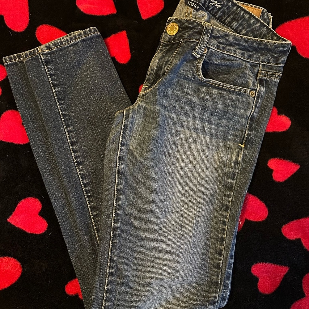American Eagle Outfitters Dark Gray Straight Leg Jeans